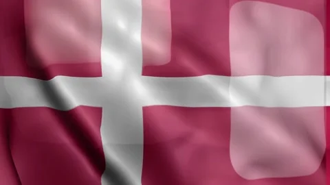 Denmark Flag Stock Footage 133776459