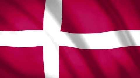 Denmark Flag Video stock 188111997