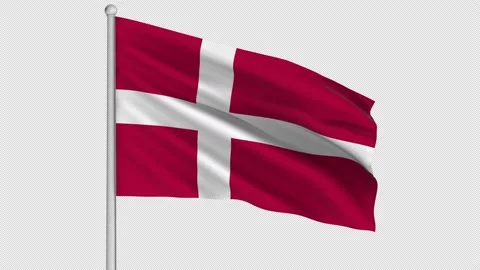 Denmark Flag Stock-Footage 207780676
