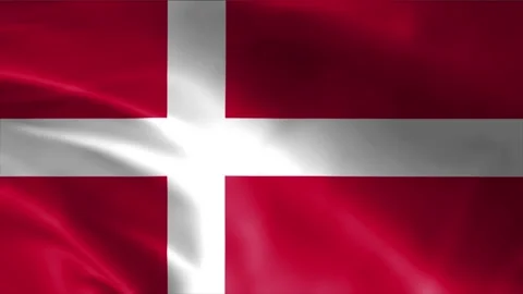 Denmark Flag Stock Footage 262499816