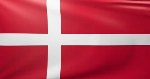 Denmark flag Stock Footage 302741650
