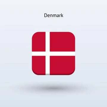 Denmark flag icon Stock Illustration