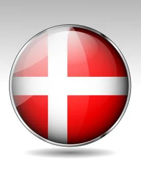 Denmark flag icon Stock Illustration