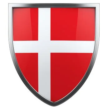 Denmark flag Stock Illustration