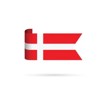 Denmark flag Stock Illustration