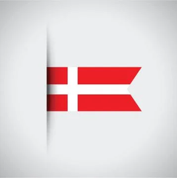 Denmark flag 스톡 일러스트