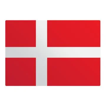 Denmark flag illustration design Illustrazione stock