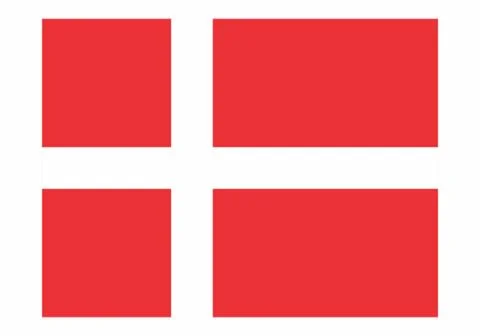 Denmark flag illustration Stock Illustration
