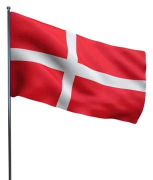 Denmark Flag Image Stock Illustration