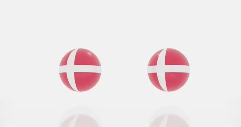 Denmark flag symbol Stock Footage 187601994