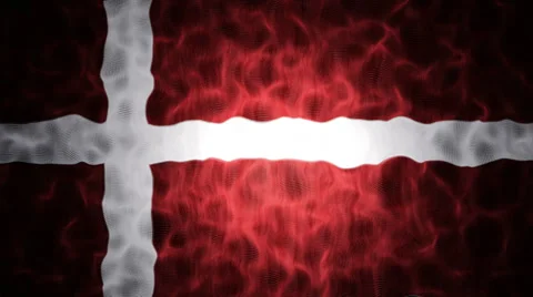 Denmark Flag V2 Loop Stock-Footage 33743498