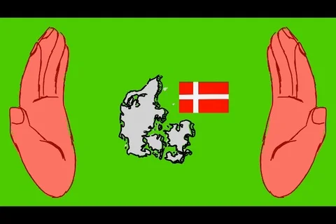 Denmark - Hand-Drawn Animation - hands red Stock Footage 98002780