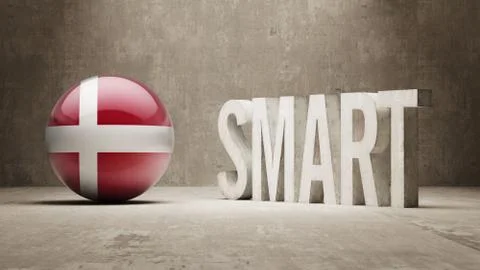 Denmark. High Resolution Smart Concept. Stock Illustration
