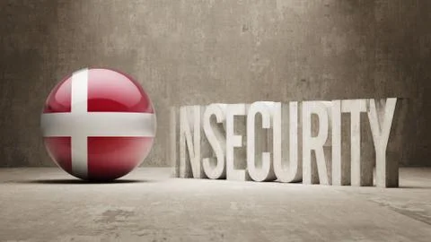 Denmark. Insecurity Concept. Stock Illustration