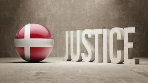 Denmark. Justice Concept. Stock Illustration