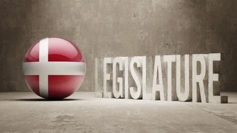 Denmark. Legislature Concept. Stock Illustration