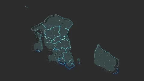 Denmark map Video stock 169451657