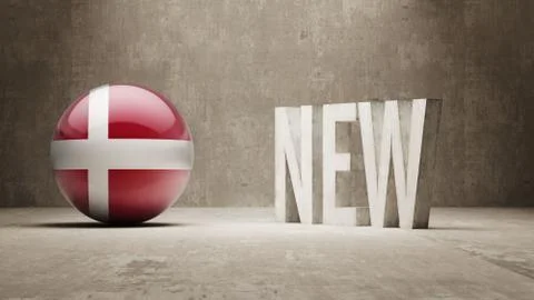 Denmark. New Concept. Stock Illustration