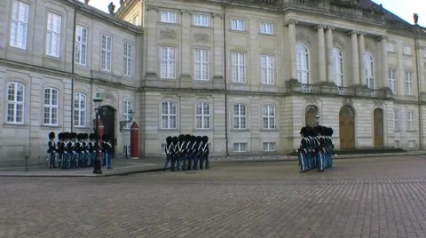 Denmark Royal Life Guards (Den Kongelige Livgarde) Stockbeeldmateriaal 45863338