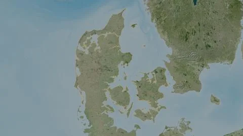 Denmark. Satellite imagery Stock Illustration
