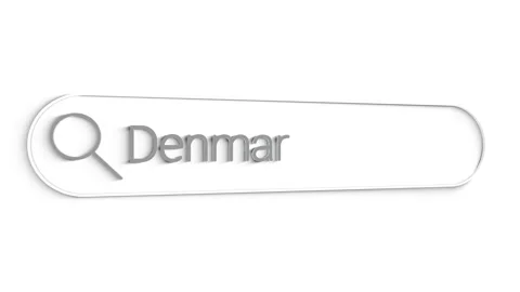 Denmark Search Bar Close Up Single Line Typing Text Box Layout Web Database Stock Footage 151552141
