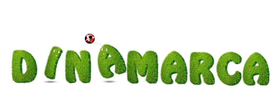 Denmark soccer. Stock Illustration