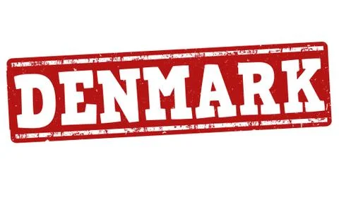 Denmark stamp Stock Illustration