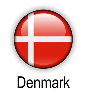 Denmark state flag Stock Illustration