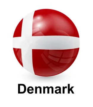 Denmark state flag Stock Illustration