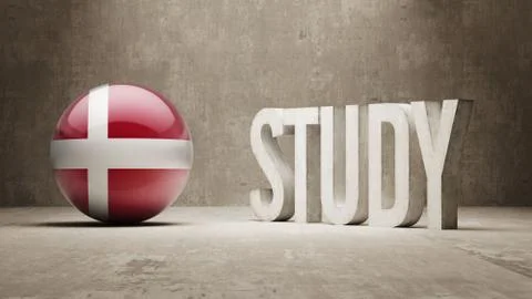 Denmark. Study Concept. Stock Illustration