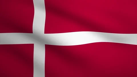 Denmark Waving Flag Background Animation. Looping seamless 3D animation. Mo.. Stock Footage 229681923