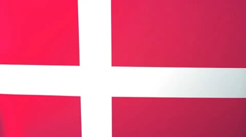 Denmark Waving Flag Stock Footage 10761770