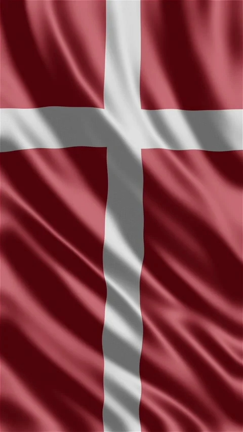 Denmark waving flag Stock Footage 288004201