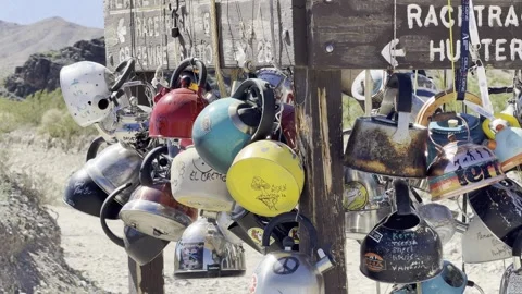 Dense Array of Kettles and Pots at Teakettle Junction Stock Footage 331275081