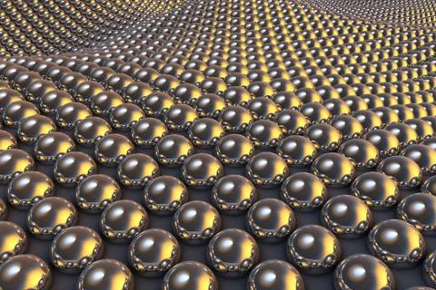 Dense balls, Small ball array Stock Illustration