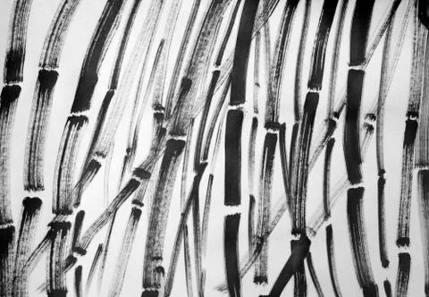 Dense bamboo forest Stock Illustration