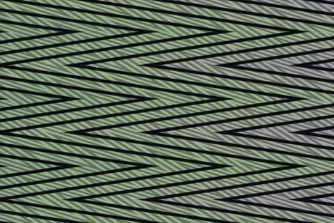 Dense black diagonal lines overlap across a muted green gray background Stock Illustration