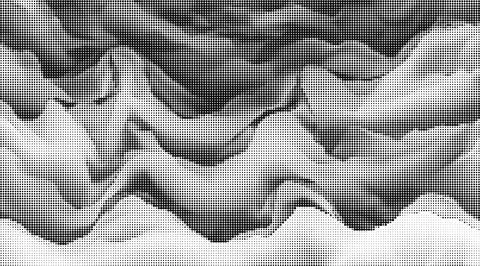 Dense black halftone dot pattern background texture with subtle grid overlay Stock Illustration