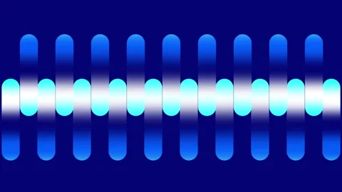 Dense Blue Audio Bar Visual Pattern Stock Footage 335592089