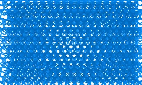 Dense blue interlocking chain link pattern background Stock Illustration