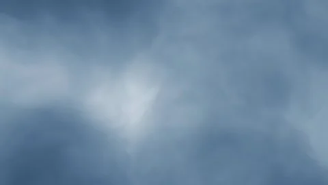 Dense blue white fog cloud slow motion looped background Stock Footage 338403675