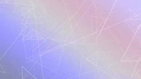 Dense blue wireframe triangles and lines with glowing white highlights crea.. Illustrazione stock