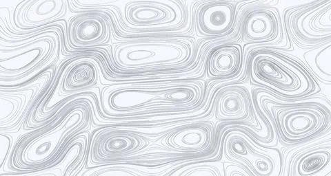 Dense brushed silk strands following a flow field Stock Illustration