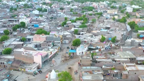 Dense Buildings with White Dome and Communication Tower Stock Footage 324965385