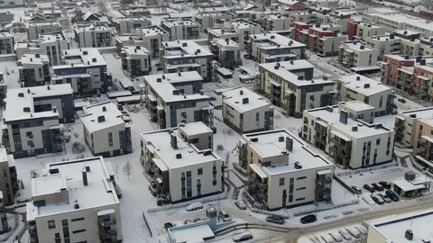 Dense city distric Stock Footage 104238181