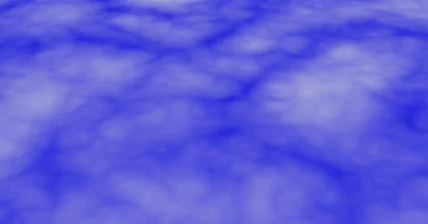 Dense clouds slow, moving in downwards direction against blue background Stock Footage 65174593