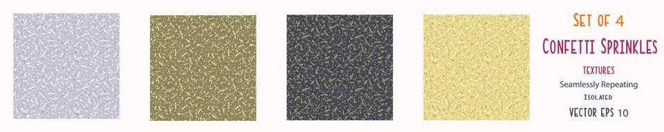Dense confetti dotty texture seamless background. Neutral cream flecked Illustrazione stock