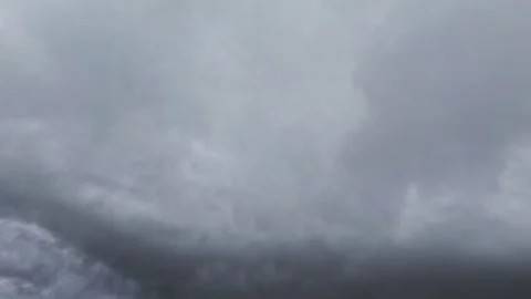 Dense dark clouds moving across an overcast sky Stock Footage 332128247