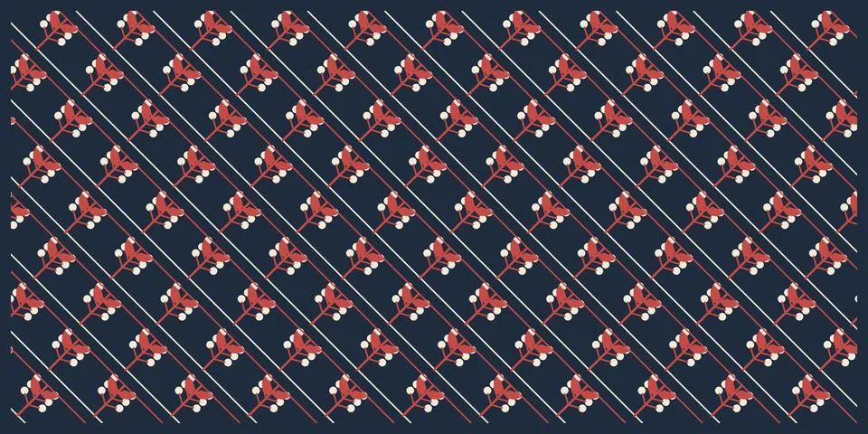 A dense diagonal arrangement of tiny stylized blossoms creates a dramatic r.. 스톡 일러스트