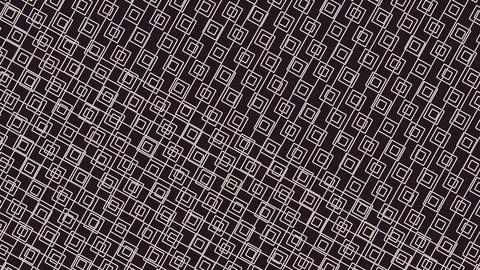 Dense diagonal pattern of small squares and squares within squares on a dark  Illustrazione stock